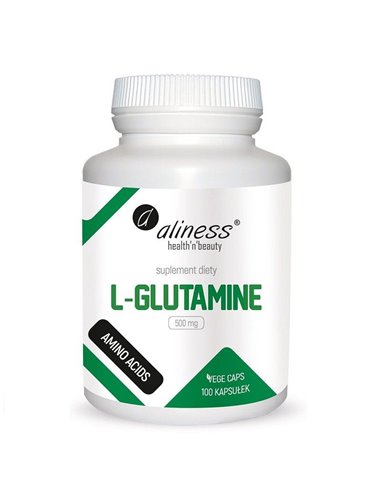 L-glutamin 500 mg, 100 kaps