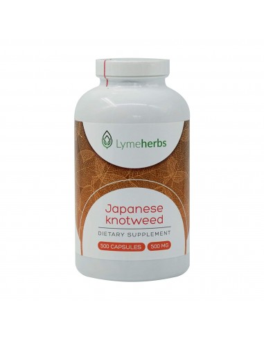 Japanpileurt (Japansk Knotweed,Polygonum cuspidatum) Standardiseret til 10% Resveratrol, 500 mg, 500 kapsler