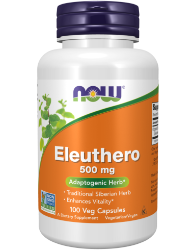 Eleuthero (Eleutherococcus senticosus) 500 mg, 100 kapsler
