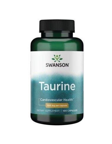 Taurin 500 mg, 100 kapsler