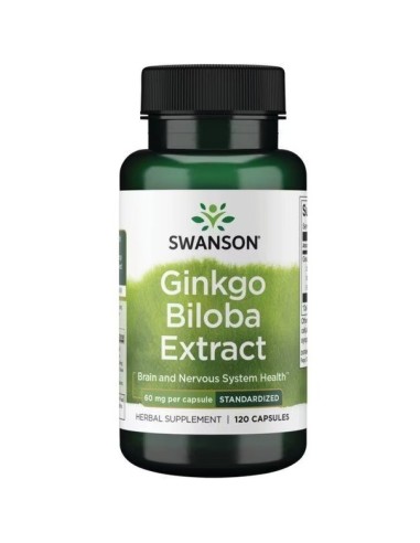 Ginkgo Biloba ekstrakt 60 mg 120 kapsler