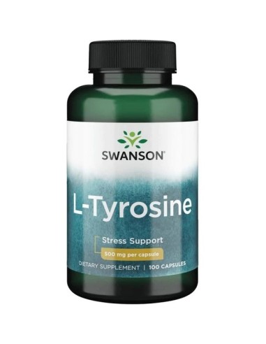 L-tyrosin 500 mg, 100 kapsler